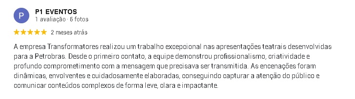 Empresa especializada em teatro corporativo em São Paulo5